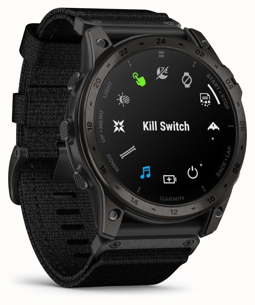 Garmin Tactix 7 Edición Amoled Correa De Silicona De Nailon Negro 010