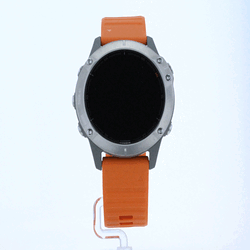 Garmin Fenix 6 Pro Zafiro Titanio  Correa De Caucho Naranja 010-02158-14 -  First Class Watches™ ESP