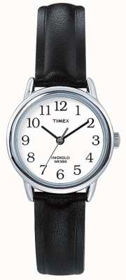 Timex Correa de piel negra Easy Reader original T20441