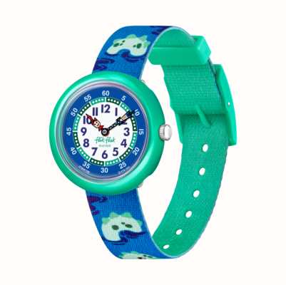Flik Flak Nessie-increíble reloj azul y verde FBNP199