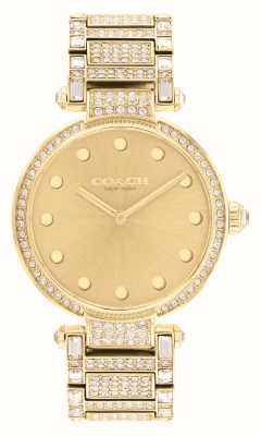 Coach Caries de mujer | esfera de oro | pulsera con cristales en tono dorado 14503993