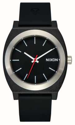 Nixon Opp contador de tiempo | esfera negra | correa de silicona negra A1361-000-00