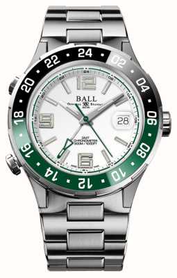 Ball Watch Company Roadmaster pilot gmt edición limitada bisel verde/negro DG3038A-S3C-WH