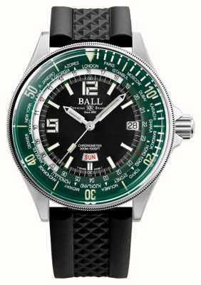 Ball Watch Company Engineer master ii diver worldtime (42 mm) esfera verde correa de caucho negra DG2232A-PC-GRBK