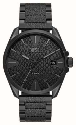Diesel ms9 de los hombres | esfera negra | pulsera de acero inoxidable negro DZ2161