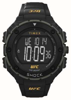 Timex x UFC Choque oversize digital / caucho negro TW4B27200