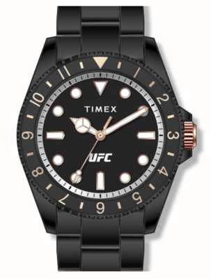Timex X ufc debut esfera negra / acero inoxidable pvd negro TW2V56800