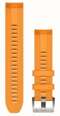 Garmin Solo correa de reloj Quickfit® 22 marq - correa de silicona naranja brillante 010-13225-04
