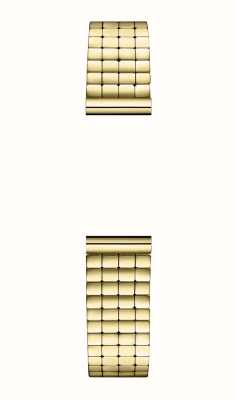 Herbelin Pulsera de reloj intercambiable Antarès - eslabón de cubo de acero pvd dorado - solo correa BRAC17444P