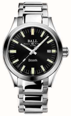Ball Watch Company Ball Engineer m marvelight (40 mm) para hombre, esfera negra, pulsera de acero inoxidable. NM9032C-S1CJ-BK