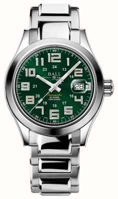 Ball Watch Company Ingeniero m pionero | 40 mm | edición limitada | esfera verde | pulsera de acero inoxidable | tubos de arcoiris NM9032C-S2C-GR2