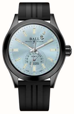Ball Watch Company ingeniero iii resistencia 1917 tmt | esfera azul hielo | correa de caucho negro NT2222C-P4C-IBEC