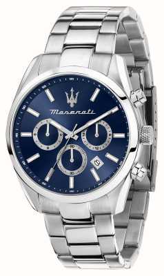 Maserati Attrazione de hombre (43 mm) esfera azul/brazalete de acero inoxidable R8853151005