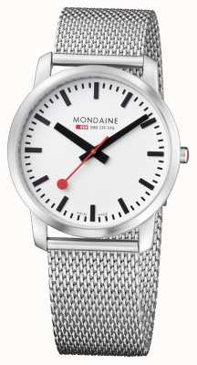 Mondaine Reloj de hombre de acero inoxidable sencillamente elegante A638.30350.16SBZ