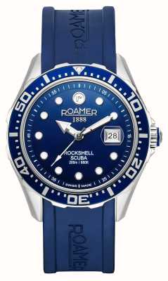 Roamer Rockshell mkiii esfera azul marino/correa de silicona azul 867833 41 45 02