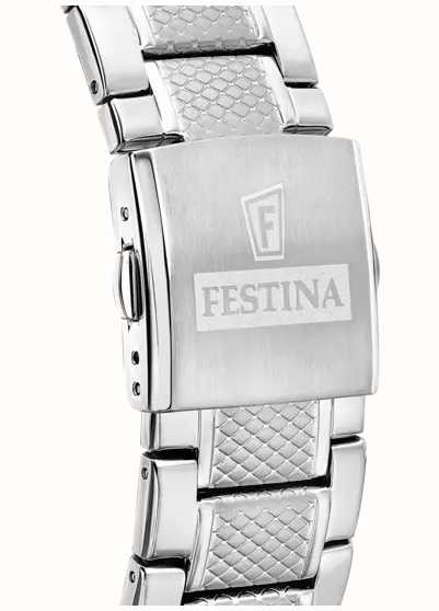 Festina Cronógrafo Para Hombre (44,5 Mm) Esfera Negra/brazalete De Acero  F20668/6 - First Class Watches™ ESP