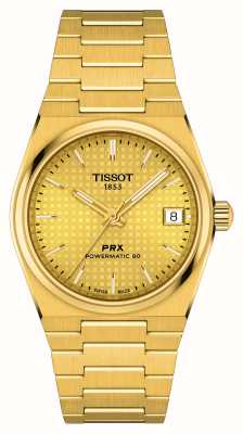 Tissot Prx powermatic 80 (35mm) esfera oro / acero inoxidable pvd oro T1372073302100