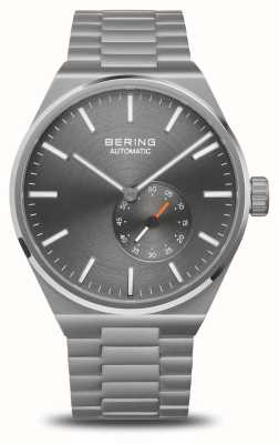 Bering Reloj automático para hombre (41 mm) con esfera gris/brazalete de acero inoxidable. 19441-777