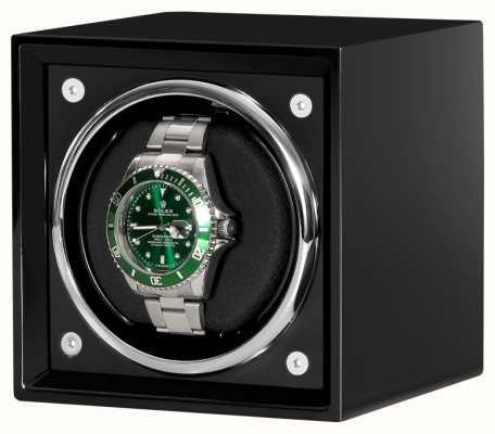 Watch Accessories Vitrina automática de relojes de lujo | acabado negro mate | 4 modos de rotación | almohada reloj de algodón | sin reloj WINDER-2023-BLACK