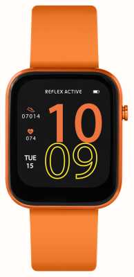 Reflex Active Reloj inteligente multifunción Serie 12 (38 mm) con esfera digital/silicona naranja cítrico RA12-2155