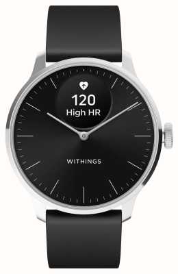 Withings Scanwatch light: reloj inteligente híbrido (37 mm) con esfera negra y correa deportiva premium negra HWA11-MODEL 5-ALL-INT