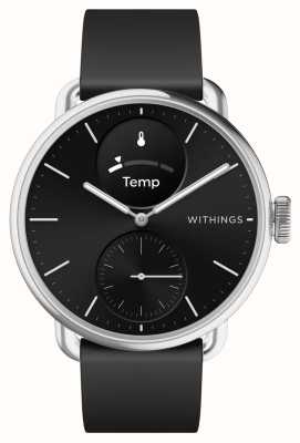 Withings Scanwatch 2 - reloj inteligente híbrido con ecg (38 mm) esfera híbrida negra / silicona negra HWA10-MODEL 1-ALL-INT