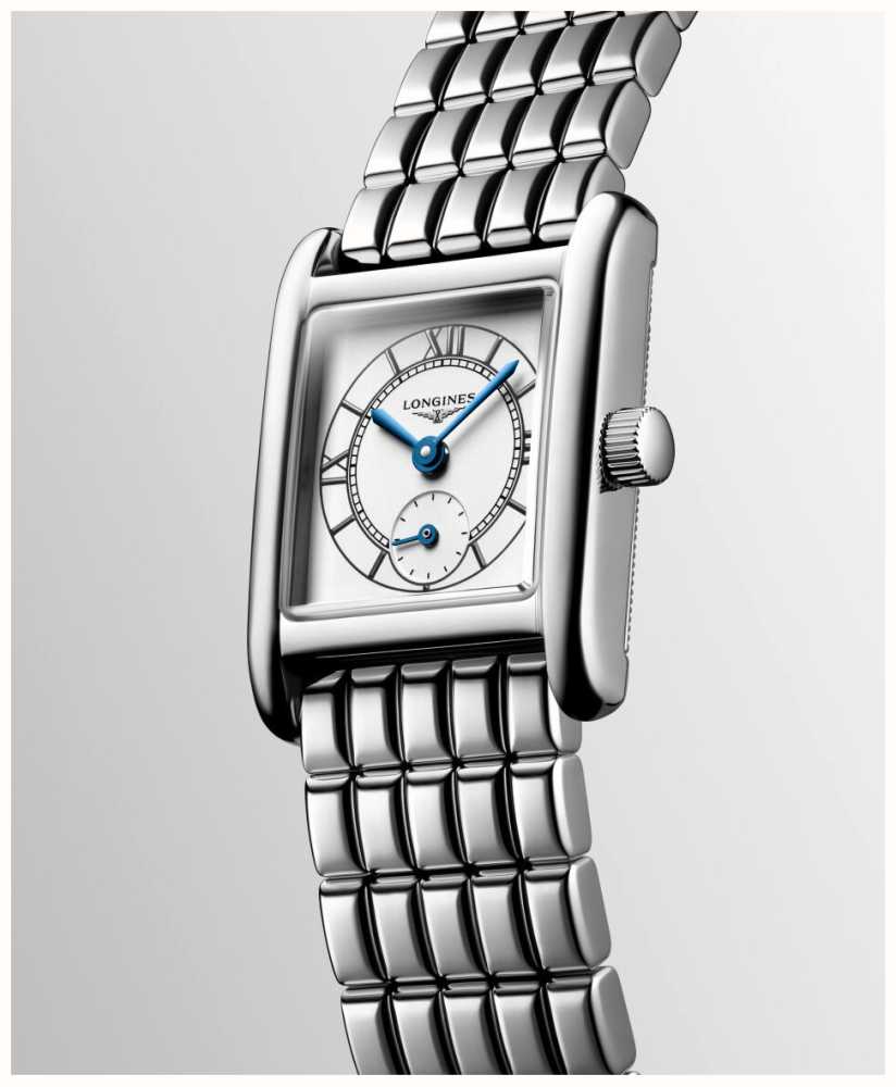 LONGINES Mini Dolce Vita 21 5 Mm Esfera Plateada brazalete De