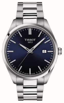 Tissot Reloj pr 100 (40 mm) para hombre con esfera azul y brazalete de acero inoxidable T1504101104100