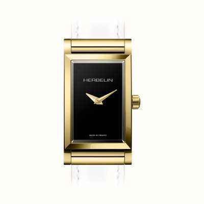 Herbelin Caja del reloj Antarès - esfera negra / acero pvd dorado - solo caja H17444P04