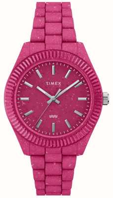 Timex Esfera rosa Legacy Ocean (37 mm) para mujer/correa rosa #tide Ocean de material TW2V77200