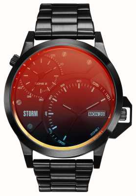 STORM Reloj avalonic color rojo pizarra (47 mm) con esfera roja y brazalete de acero inoxidable negro 47502/SL/R