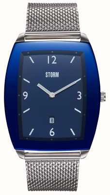 STORM Reloj para hombre con esfera azul zyone (38 mm) y pulsera de malla de acero inoxidable 47527/B