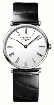 LONGINES La grande classique de longines (29 mm) esfera blanca / cuero negro L45124112