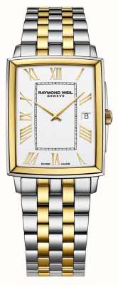 Raymond Weil Reloj Toccata de cuarzo y acero inoxidable en tono dorado para hombre 5425-STP-00308