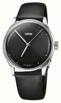ORIS Artelier s automático (38 mm) esfera negra / cuero negro 01 733 7762 4054-07 5 20 69FC