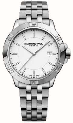 Raymond Weil Tango classic cuarzo (41 mm) esfera blanca/brazalete de acero inoxidable 8160-ST-30041