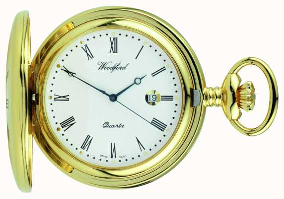 Woodford Reloj de bolsillo de cuarzo Half Hunter 1211