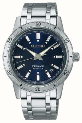 Seiko Estilo Presage años 60 'elegante pero resistente' en azul marino SRPL07J1