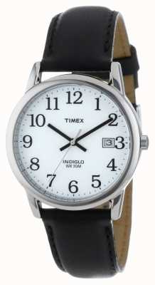Timex Reloj easy reader blanco negro para hombre T2H281