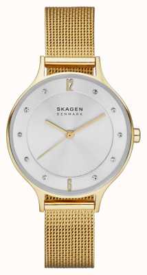 Skagen Reloj de pulsera anita chapado en oro para mujer. SKW2150