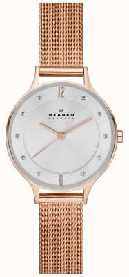 Skagen Reloj anita de malla en oro rosa para mujer SKW2151