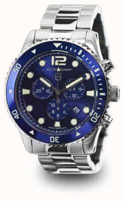 Elliot Brown Esfera azul de acero inoxidable Bloxworth para hombre. 929-003-B07