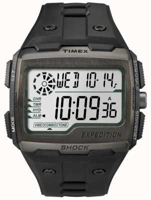Timex Cronógrafo con alarma de choque de rejilla para hombre, todo negro TW4B02500