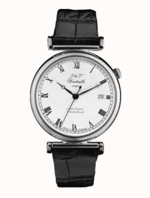 J&T Windmills Reloj mecánico bartolomé para hombre plata de ley WGS10000/08