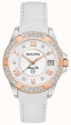 Bulova La mujer blanca de diamante estrella marina 98R233
