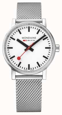 Mondaine Reloj Evo2 de 35 mm de acero inoxidable MSE.35110.SM