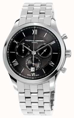 Frederique Constant Brazalete de acero inoxidable con cronógrafo clásico para hombre FC-292MG5B6B