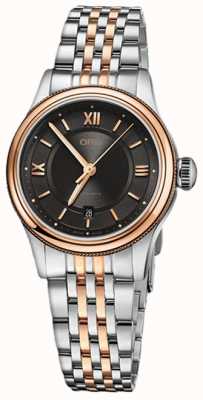 ORIS Reloj clásico con fecha de 28,5 mm para mujer 01 561 7718 4373-07 8 14 12