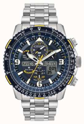 Citizen Ex-display de acero inoxidable blue angels skyhawk a-t eco-drive para hombre JY8078-52L EX-DISPLAY