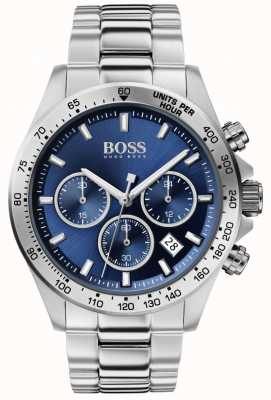 BOSS | héroe del deporte masculino lux | pulsera de acero | esfera azul | 1513755